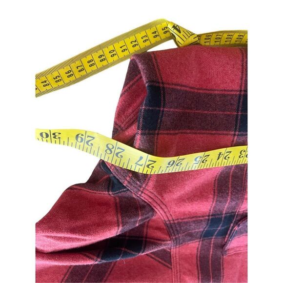 Carhartt Men's Red Black Plaid Loose Fit Flannel Button Down Shirt Size 2XL NWT - Picture 7 of 11